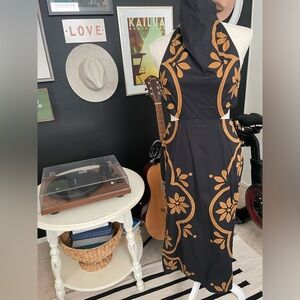 Anthropologie Halter Midi Dress